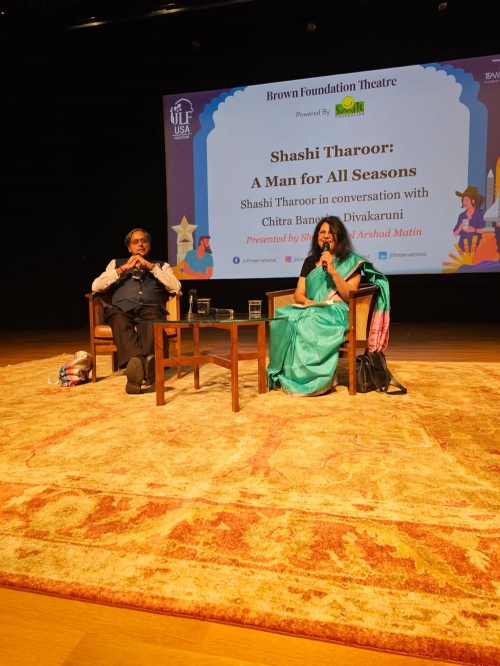 Shashi Tharoor - A Man for All Seasons with Shashi Tharoor in conversation with Chitra Banerjee Divakaruni presented by Shazma & Arshad Matin